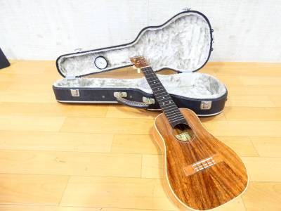 【USED!Yukinobu Chai ウクレレ No.15★茶位幸信/ケース付き/ヒビあり ※現状品＠120（12）】