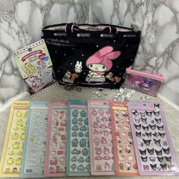 ボンボンドロップシール サンリオ キティ クロミ ハンギョドン マイメロ ポムポムプリン ぷくぷくシール ボンボンドロップ ぷっくりシール