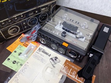 3R6678■未使用 SONY TC-5550-2 オープンデンスケ typeI ソニー ポータブルカセットデッキ■