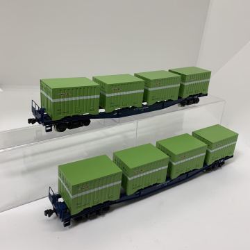 2両まとめ HOゲージ KATO 1-801 コキ10000 コンテナ車 1円〜