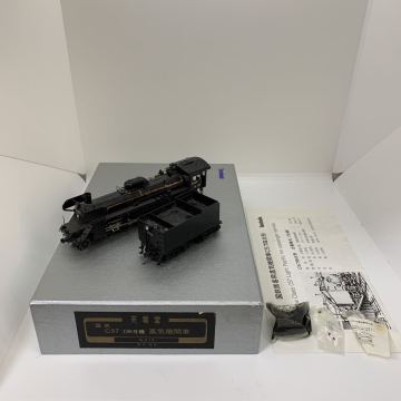 国鉄 C57 196号機 蒸気機関車 天賞堂 HOゲージ No.515 デフ未取付 動作確認済 やや引っかかりあり 現状品 1円〜