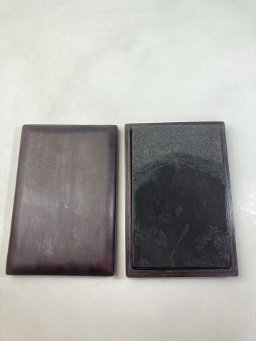 ⑥ 端渓硯・端硯・雲蝙蝠図.書道具 文房具 老坑 端渓 硯 中国硯 時代物 唐物