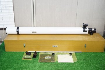 [NZ][L5735418S] Nikon ニコン 8cm 鏡筒 D=80mm F=1200mm 元木箱等付き 天体望遠鏡 部品