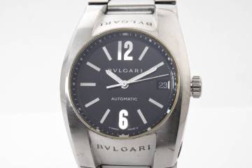 ブルガリ エルゴン BVLGARI Ergon デイト EG35S 自動巻き SS メンズ腕時計 1215-02