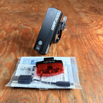 CATEYE AMPP300 ラピッドマイクロ TL-LD620 フロントライト テールライト ロードバイク クロスバイク ミニベロ 通勤 通学 キャットアイ