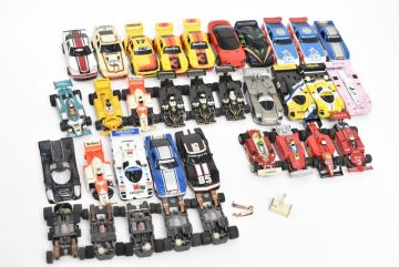 (1309S 1208M8) 1円～ TYCO タイコ HO スロットカー 20点以上 セット F1 マツダ RX-7 他 ミニカー 当時物 玩具 まとめて