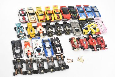(1309S 1208M8) 1円～ TYCO タイコ HO スロットカー 20点以上 セット F1 マツダ RX-7 他 ミニカー 当時物 玩具 まとめて