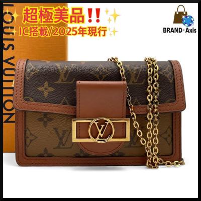 ★【最終価格】ルイヴィトン Louis Vuitton モノグラム モノグラム リバース ドーフィーヌ チェーンウォレット LV金具 M68746★