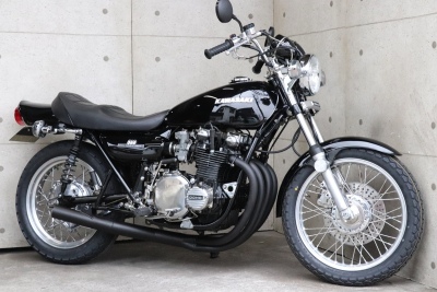 横浜～　Kawasaki　Z1　75年　Z1B　黒豆　ブラック爆発仕様　メッキカスタム　綺麗　好調　車検付