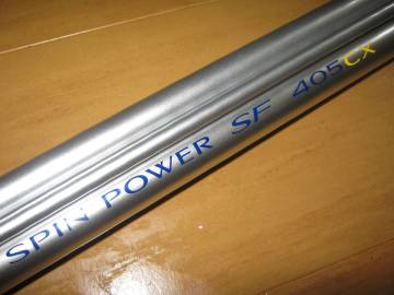 1円~!レア!美品! スピンパワー SF 405 CX 並継 シマノ SPIN POWER SF チタンリールシート