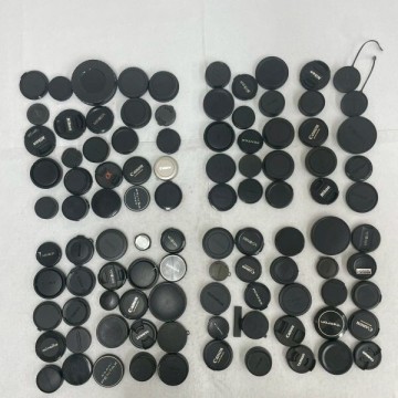 N726-■-0 レンズキャップ 100点 セット Canon/MINOLTA/NIKON/TAMRON/SONY/SIGMA/PENTAX など 30mm-85mm カメラアクセサリー まとめ OA