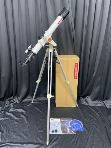 【2ヤP1441】1円スタート Vixen ビクセン MINI PORTA ミニポルタ 天体望遠鏡 A70Lf D=70mm f=900mm 三脚付属 星座早見表 取説付き 現状品