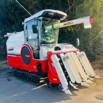 (使用時間386★美品)ヤンマー5条刈りコンバイン GC580 ★★ エアコンキャビン★★