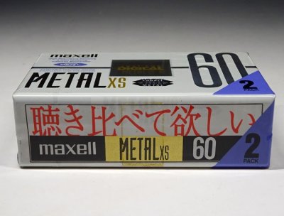 【1円スタート】緑屋Re■ 未使用　Maxell　マクセル　METAL XS 60　2パックセット メタル カセットテープ　　c/bni/12-086/5-3#60