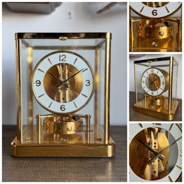 極美品 動作品 JAEGER LECOULTREジャガールクルト ATMOS アトモス Cal540 置時計 空気時計 永久時計 rare 検 ユンハンス SEIKO