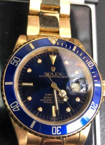 【夢幻】サブマリーナ 1984年製　当時物　フジツボ　ロレックス鑑定書付　最終型　即決交渉可能　全金　18K 162g フジツボ最後の1本　