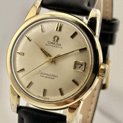 ■オメガ シーマスターカレンダー 自動巻きCal.503 ゴールド 金張り アンティーク 2849