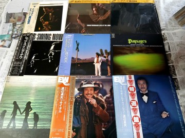 和ジャズ LP60枚+おまけLD4枚まとめて!渡辺貞夫渡辺香津美カシオペア日野皓正笠井紀美子ほかFUSION レコード