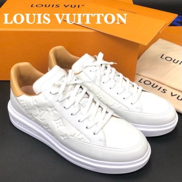 未使用 超美品 LOUIS VUITTON ルイヴィトン ビバリーヒルズ ライン スニーカー モノグラム 9/27.5cm 白 メンズ シューズ 靴 1A8V3L 正規品