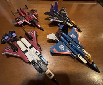 トランスフォーマー 当時物 箱無し 欠品パーツ多数有り サンダークラッカー スカイワープ ラムジェット スラスト オクトーン