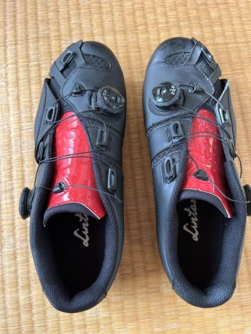 リンタマン　Adjust road comp Red サイズ42 (26.6cm)ビンディングシューズ ROAD ロードバイク SHIMANO