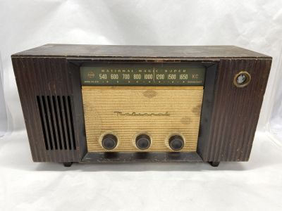【W258】昭和レトロ◆ナショナル 真空管ラジオ BX-275 木枠 年代物 コレクション 当時物 ジャンク扱い b
