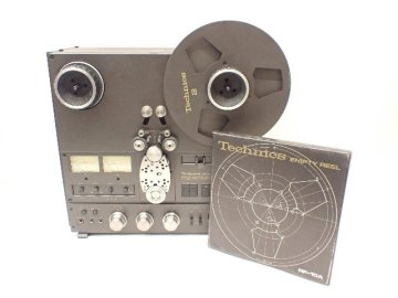 【ジャンク品】Technics テクニクス RS-1500U オープンリールデッキ ヘッド RP-2224搭載 元箱・空リール付 &cap; 74734-1