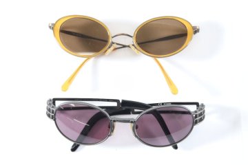 【2点】YOHJI YAMAMOTO ヨウジヤマモト MELROSE メルローズ サングラス 眼鏡 アイウェア ファッション小物 まとめ売り 3706-RY