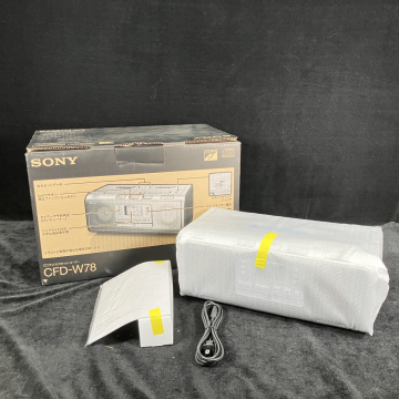 【未使用品】 SONY ソニー CFD-W78 CDラジオカセットレコーダー ダブルラジカセ 音楽 オーディオ機器_JFE_C1104-F013