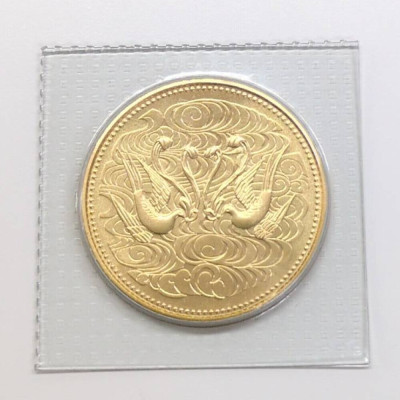 1円■Japan Mint 日本 造幣局 昭和天皇御在位60年記念 1986年(昭和61年) 10万円 金貨幣・メダル/K24コイン-20g/イエローゴールド■596547