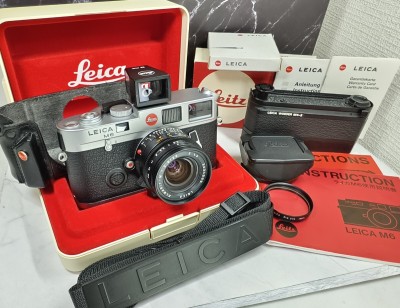 【終活ほぼ未使用】Leica M6 極美品＋ELMARIT-M 28mm f2.8 3rd＋ビューファインダー＋ワインダー等一式 各動作良好 露出計OK 2重像ズレなし