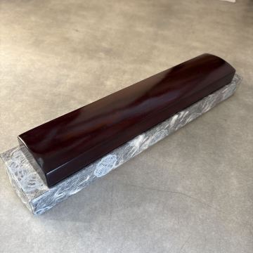 文鎮 238g 象嵌入 木製 書道 習字