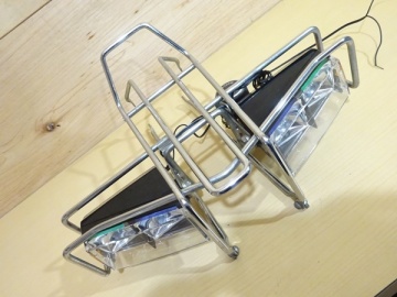 ▲使用感少ない　丸石　スーパーカー自転車用　ライト＆キャリアセット　使用できるか不明　ビンテージ▲1280