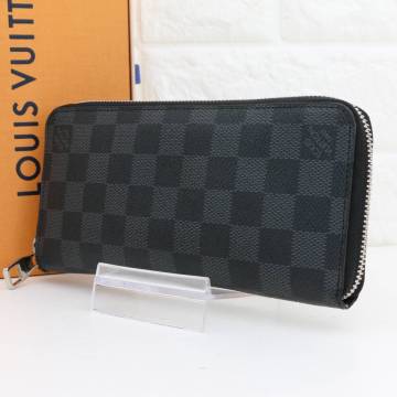LOUIS VUITTON ルイヴィトン ダミエ グラフィット ジッピー ウォレット ヴェルティカル N63095 長財布 ラウンドファスナー ジップ メンズ