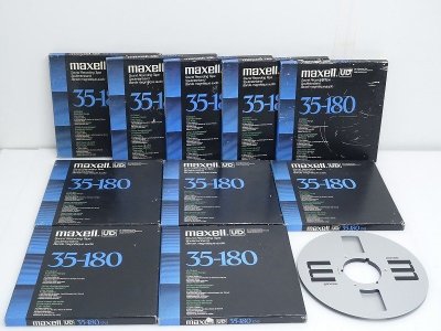 ■□maxell 10号 オープンリールテープ 10本 空リール 1本 マクセル□■031986005Jm□■