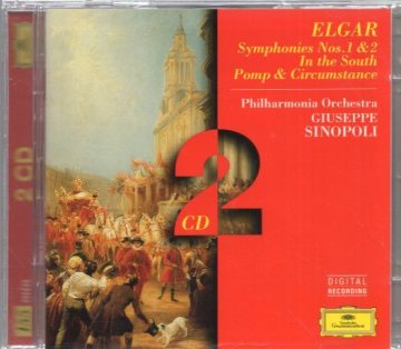 エルガー：交響曲第1番＆第2番、南国にて、威風堂々　フィルハーモニア管／シノーポリ　（２CD）