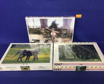 ★０６―１０２★パズル　未開封 ビバリー 1000ピース 3箱セット ジグソーパズル 駿麗/山の朝/ワンモア・アンジェリーナ まとめて[100]
