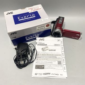 1円 通電確認済 JVC デジタルビデオカメラ GZ-E235-R ケンウッド エブリオ 付属品付