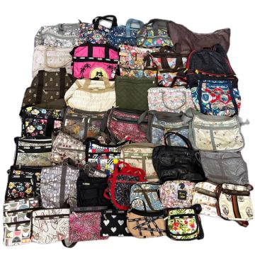 1円〜 ◇ まとめ売り!! '豪華 40点セット' LeSportsac レスポートサック 総柄 コラボ付き ハンドバッグ ショルダーバッグ等 鞄 カバン