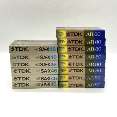 【11T91】1円スタート TDK 記録媒体 まとめて 14点 SA-X 46 AR80 TYRE I II カセットテープ ハイポジション ノーマルポジション 未使用