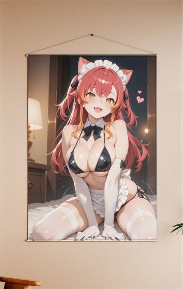 アニメ キャラクター 美少女 B1(縦1030mm&times;横730mm) タペストリー ダブルスエード