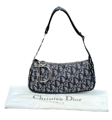 超美品◆本物クリスチャンディオールChristianDiorトロッターVintageヴィンテージDIORデカロゴD金具腋下セミ腋下ショルダーバッグ