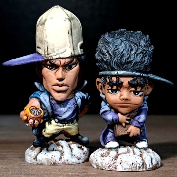 オインゴ&ボインゴ　ジョジョの奇妙な冒険/キャラヒーローズ/フィギュア/リペイント/リメイク/カスタムペイント/Jojo figure