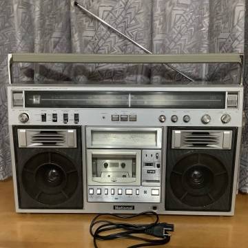 ★ナショナルNationalレトロラジカセ　ＲＸ－５６００　AM/FM/LINEIN/カセット動作品　一部難あり★