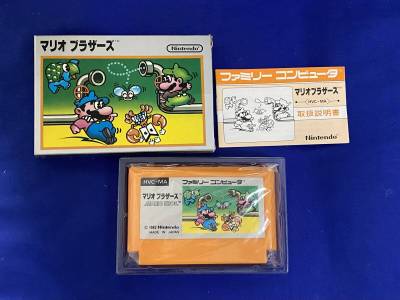 FC 美品　マリオブラザーズ　箱説付き　珍品　レア　銀