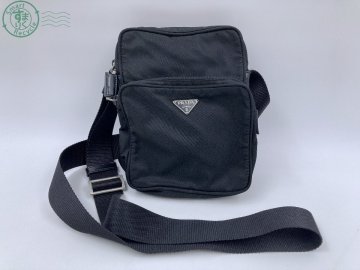 BL0602250　＊1円～! PRADA プラダ ショルダーバッグ 58 ブラック系 ナイロン風 バッグ カバン かばん 鞄 ファッション小物 現状品 中古