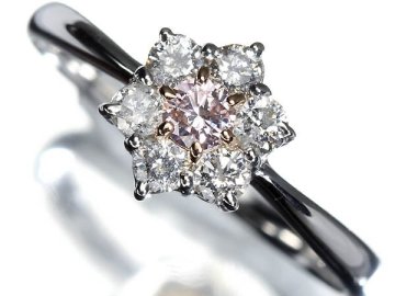 VU17351D【1円～】新品【RK宝石】天然ナチュラルカラー 極上ピンクダイヤモンド 0.1ct 極上脇石ダイヤ Pt900 K18 高級リング ピンクダイヤ