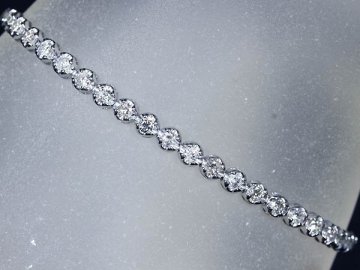 ILM17362D【1円～】新品【RK宝石】≪Diamond≫ 豪華絢爛!! 極上ダイヤモンド 総計3.01ct Pt850 超高級 テニス フルエタニティ ブレスレット