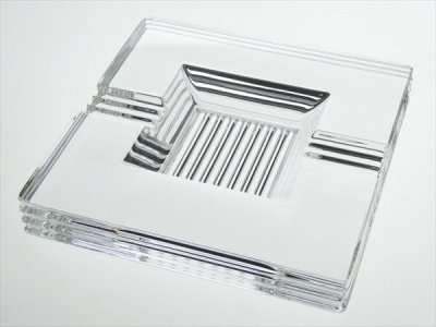 バカラ クリスタル Baccarat ラランド スクエア アッシュトレー 小物入れ N453