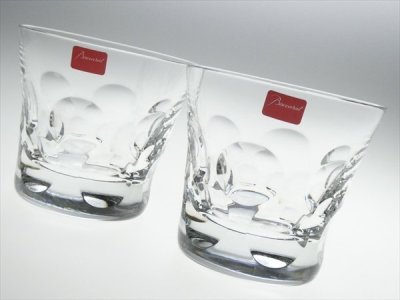 バカラ クリスタル Baccarat ベルーガ ペア オールドファッション ロックグラス 2客 N410